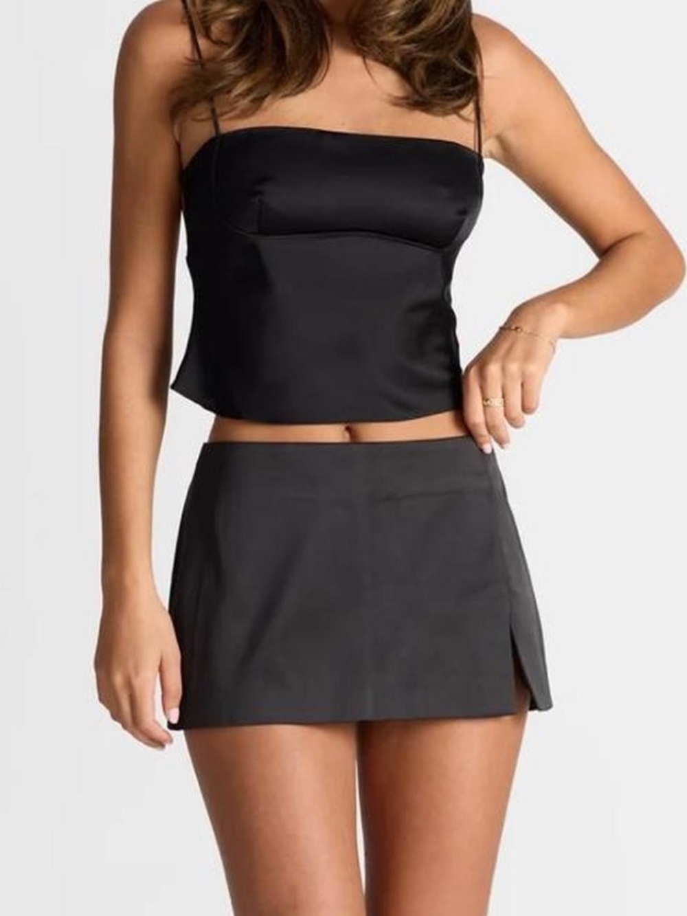 Sasha Therese Black Micro Mini Skirt